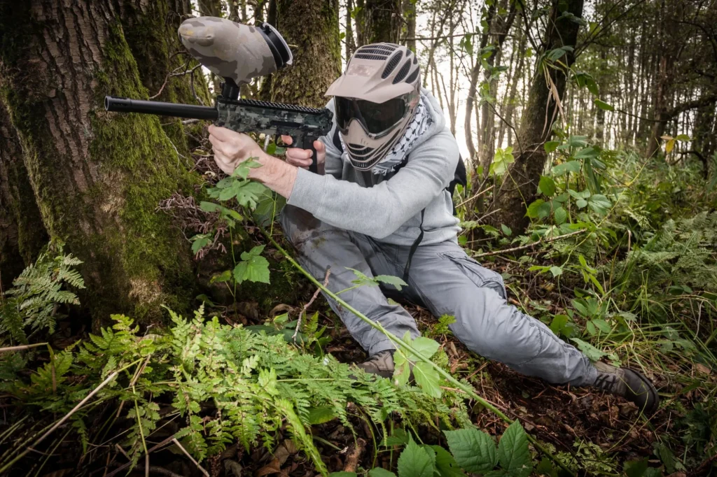 Paintball in the forest
